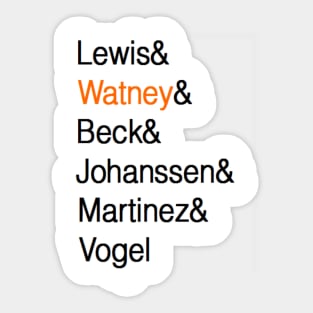 Lewis& Watney& Beck& Johanssen& Martinez& Vogel Sticker